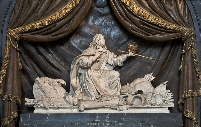 Jean II Casimir Vasa - cnotaphe dans l'glise abbatiale de Saint-Germain-des-Prs  Paris